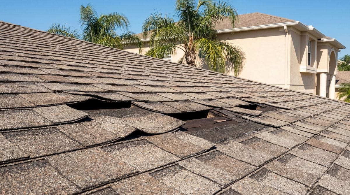 3. Curled, Cupped, or Missing Shingles
