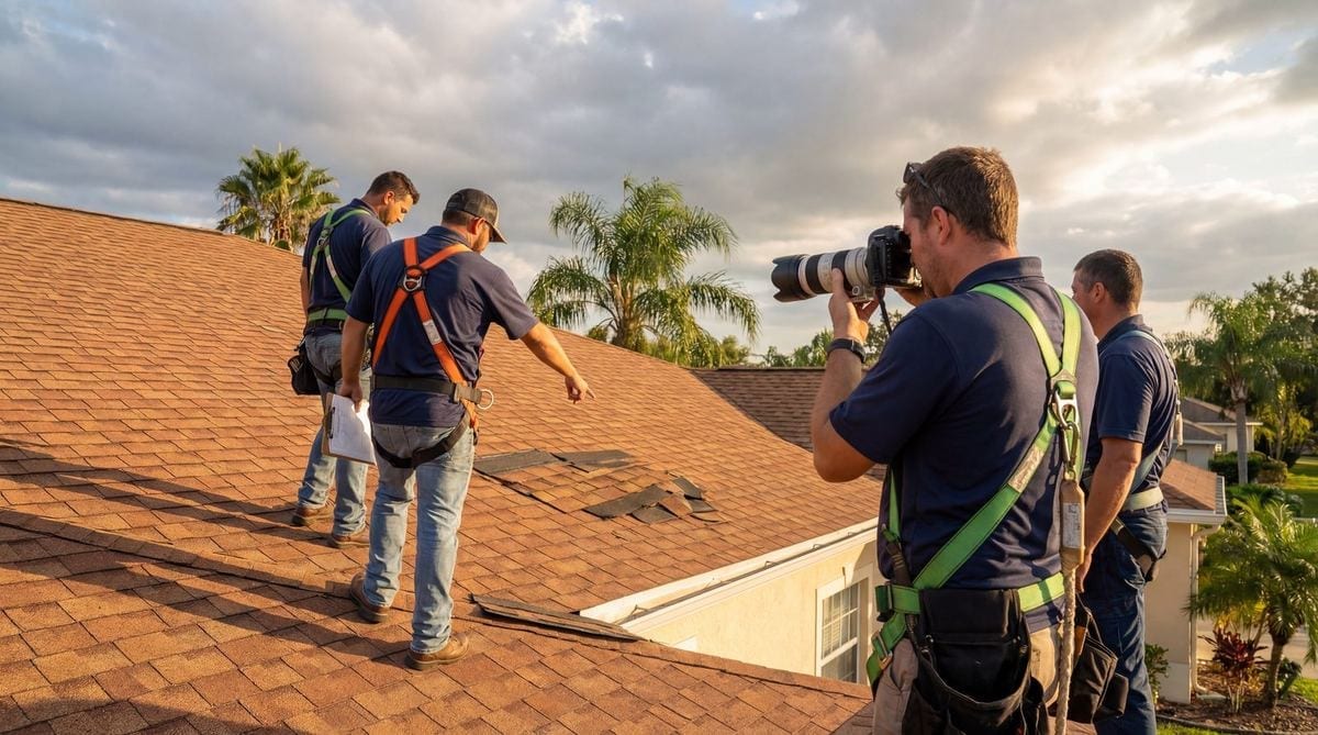 Roof insurance documentation in Tampa Bay