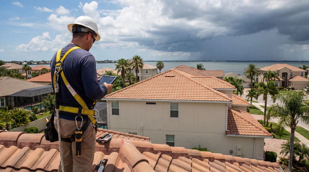 Storm and hurricane roof damage in Tampa Bay
