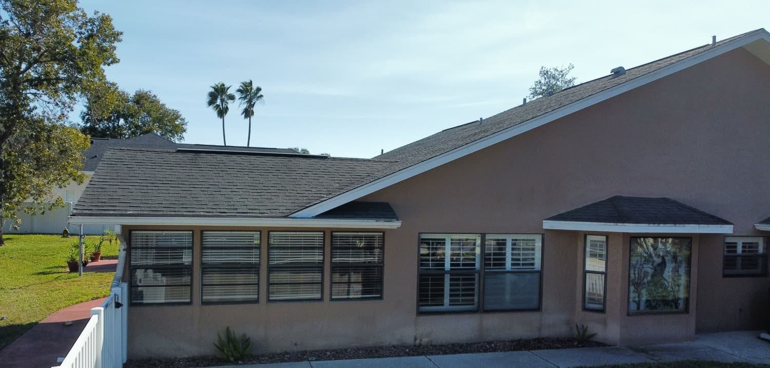 Finished shingle roof on a Hudson, FL home by Integrity Roofing of Florida