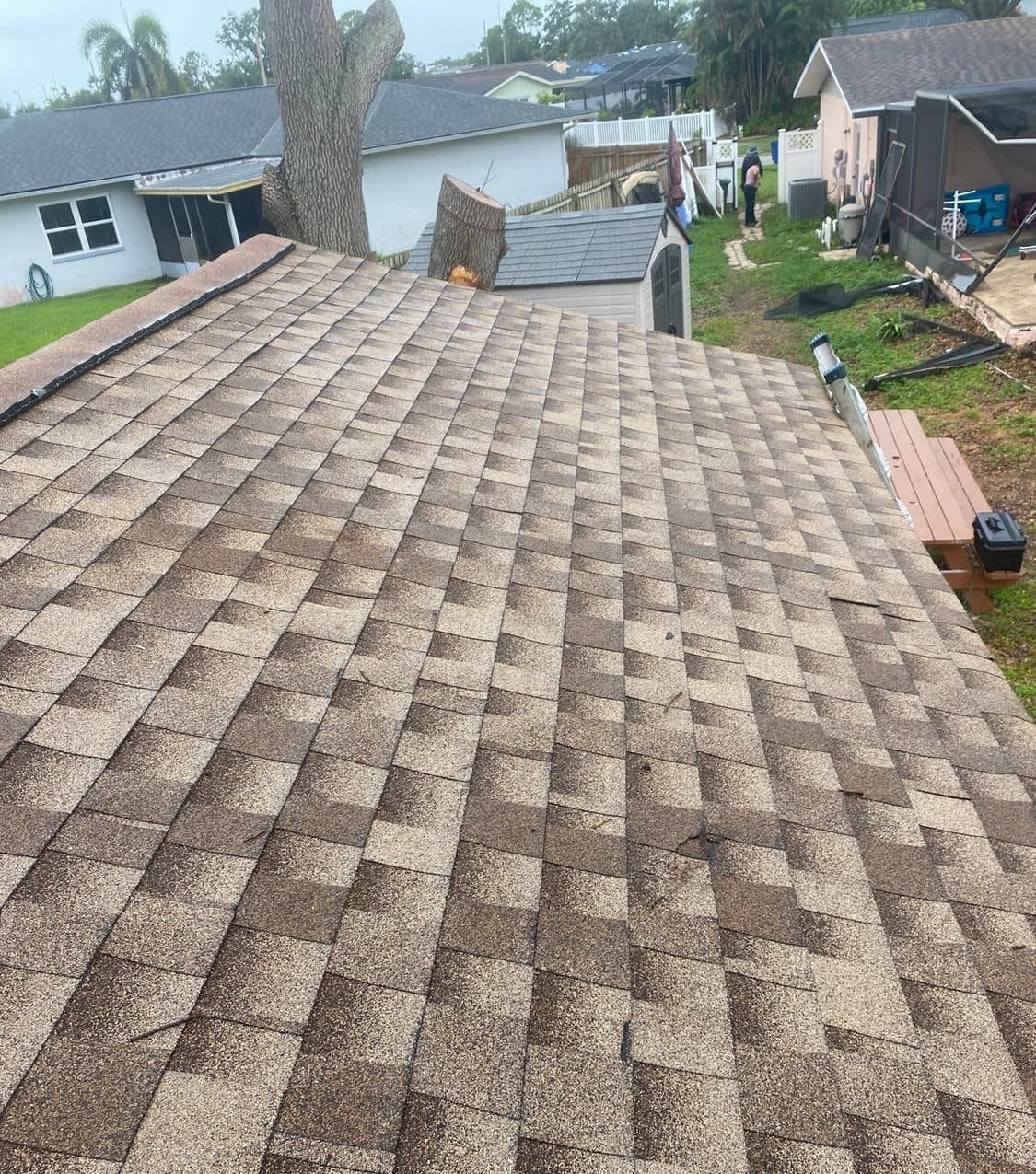 New architectural shingle roof on a Largo, FL home installed by Integrity Roofing of Florida