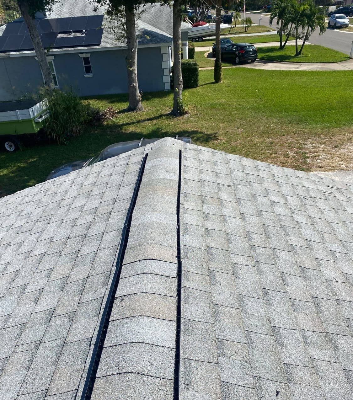 New architectural shingle roof on a Largo, FL home installed by Integrity Roofing of Florida
