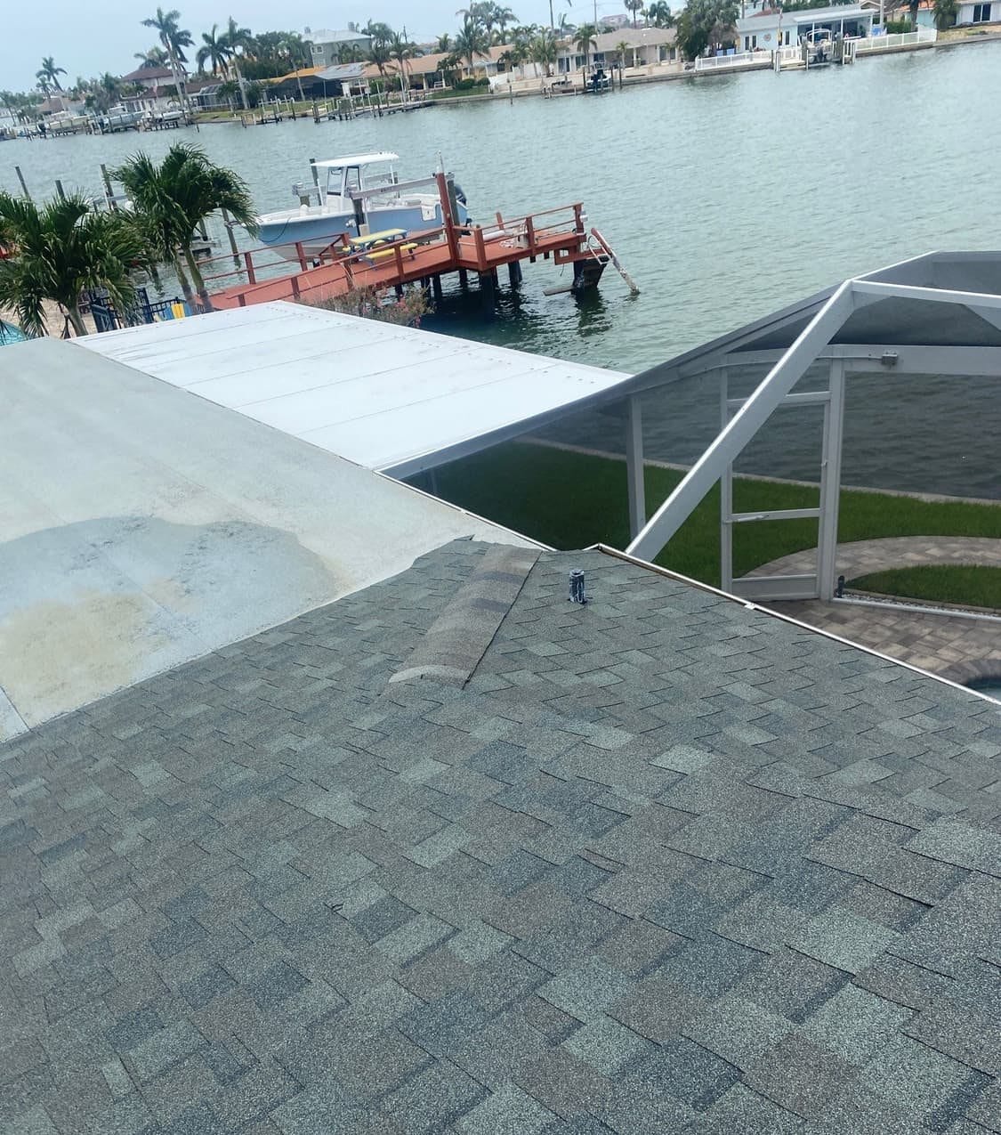 New architectural shingle roof on a Seminole, FL home installed by Integrity Roofing of Florida
