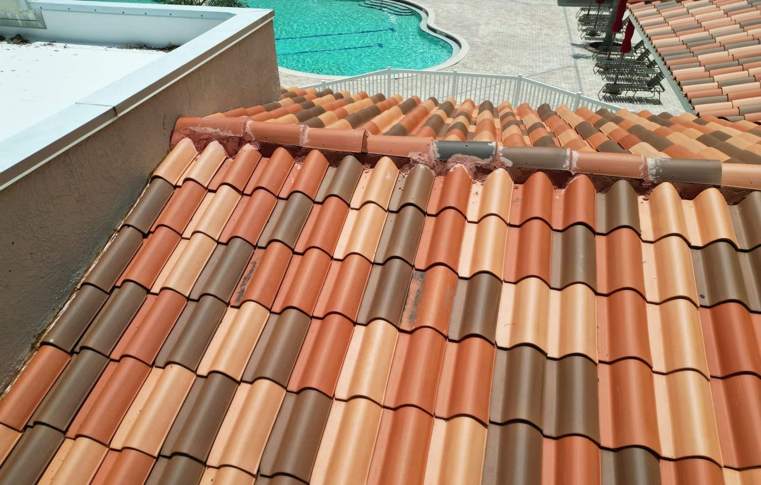 New clay tile roof on a Land O' Lakes, FL home installed by Integrity Roofing of Florida