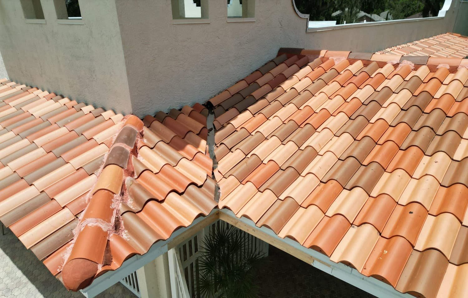 New clay tile roof on a Land O' Lakes, FL home installed by Integrity Roofing of Florida